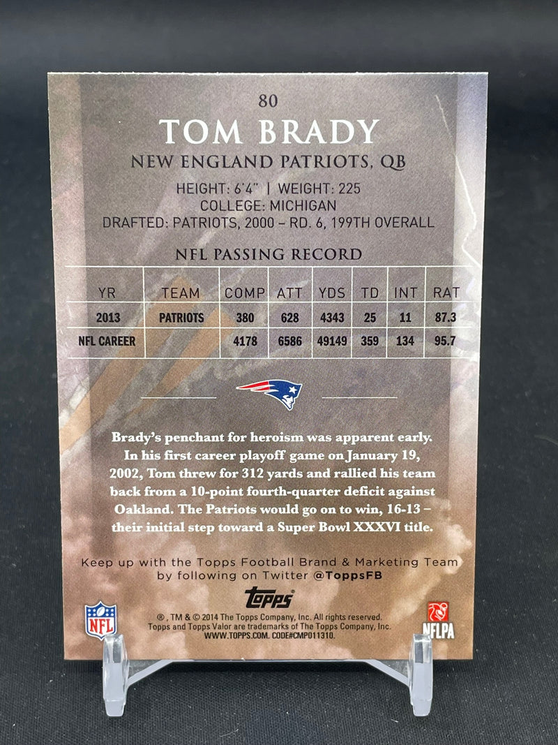 2014 TOPPS VALOR - SPEED - T. BRADY -