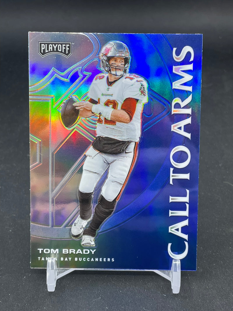 2020 PANINI PLAYOFF - BLUE PRIZM - CALL TO ARMS - T. BRADY -