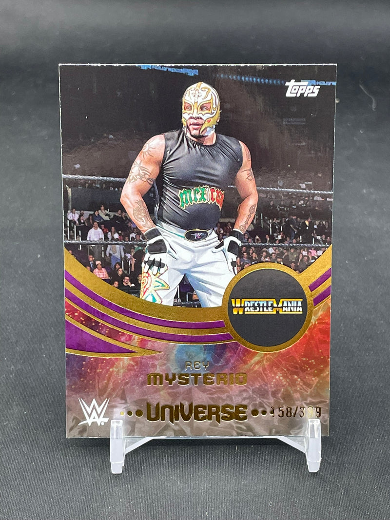 2025 TOPPS UNIVERSE WWE - PURPLE GLASS - REY MYSTERIO - #251 - #'D/399