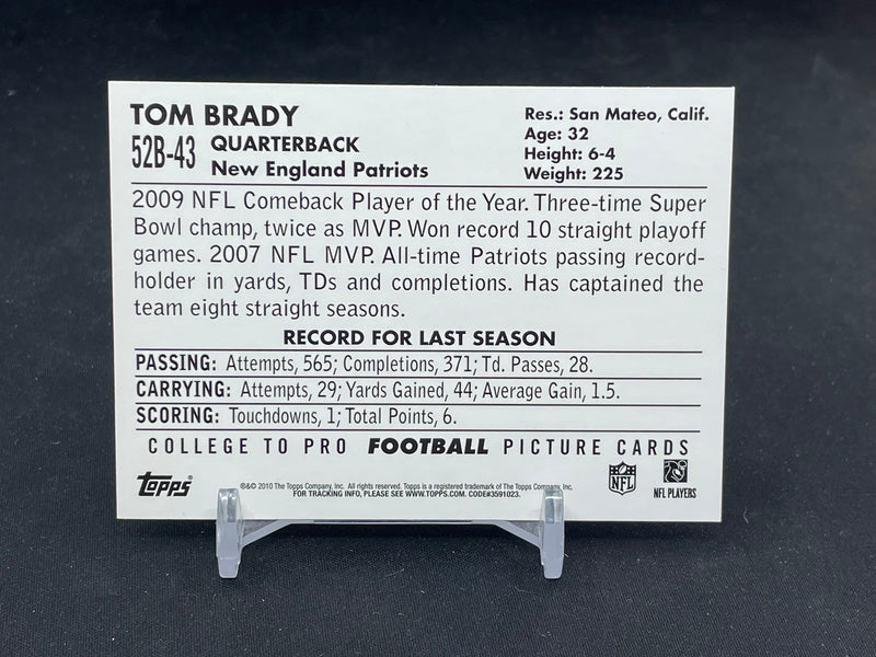 2010 TOPPS - '52 BOWMAN - T. BRADY -