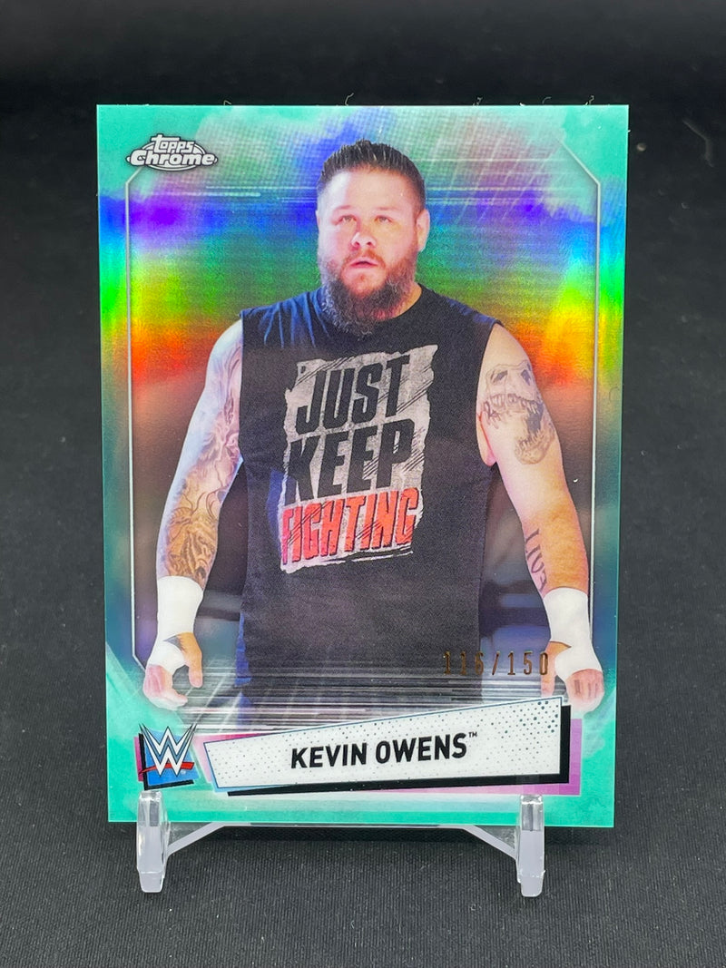 2021 TOPPS CHROME - AQUA REFRACTOR - K. OWENS - #58 - #'D/150
