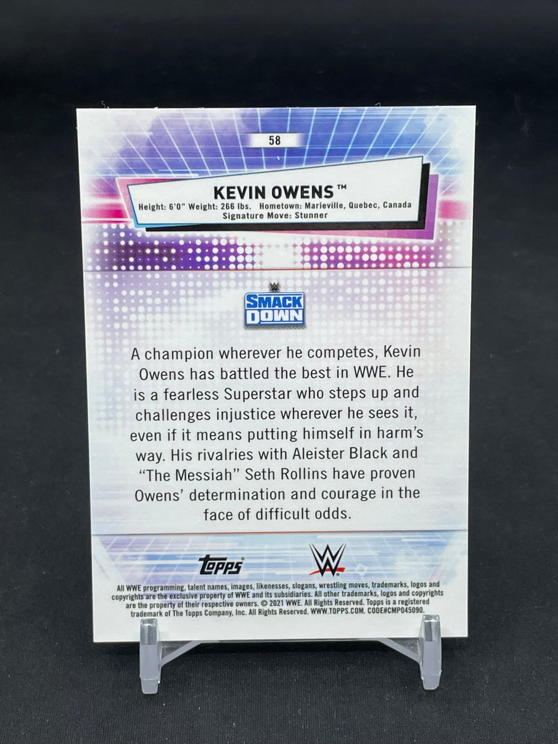2021 TOPPS CHROME - AQUA REFRACTOR - K. OWENS - #58 - #'D/150