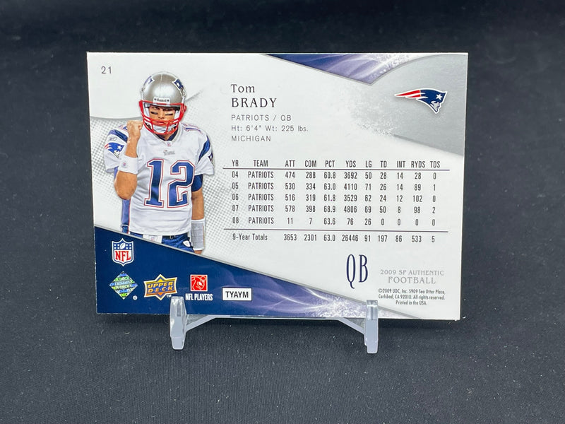 2009 UPPER DECK SP AUTHENTIC - T. BRADY -
