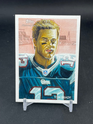 2009 TOPPS NATIONAL CHICLE - FOOTBALL STARS - T. BRADY - #C199
