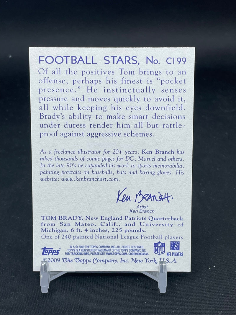 2009 TOPPS NATIONAL CHICLE - FOOTBALL STARS - T. BRADY -
