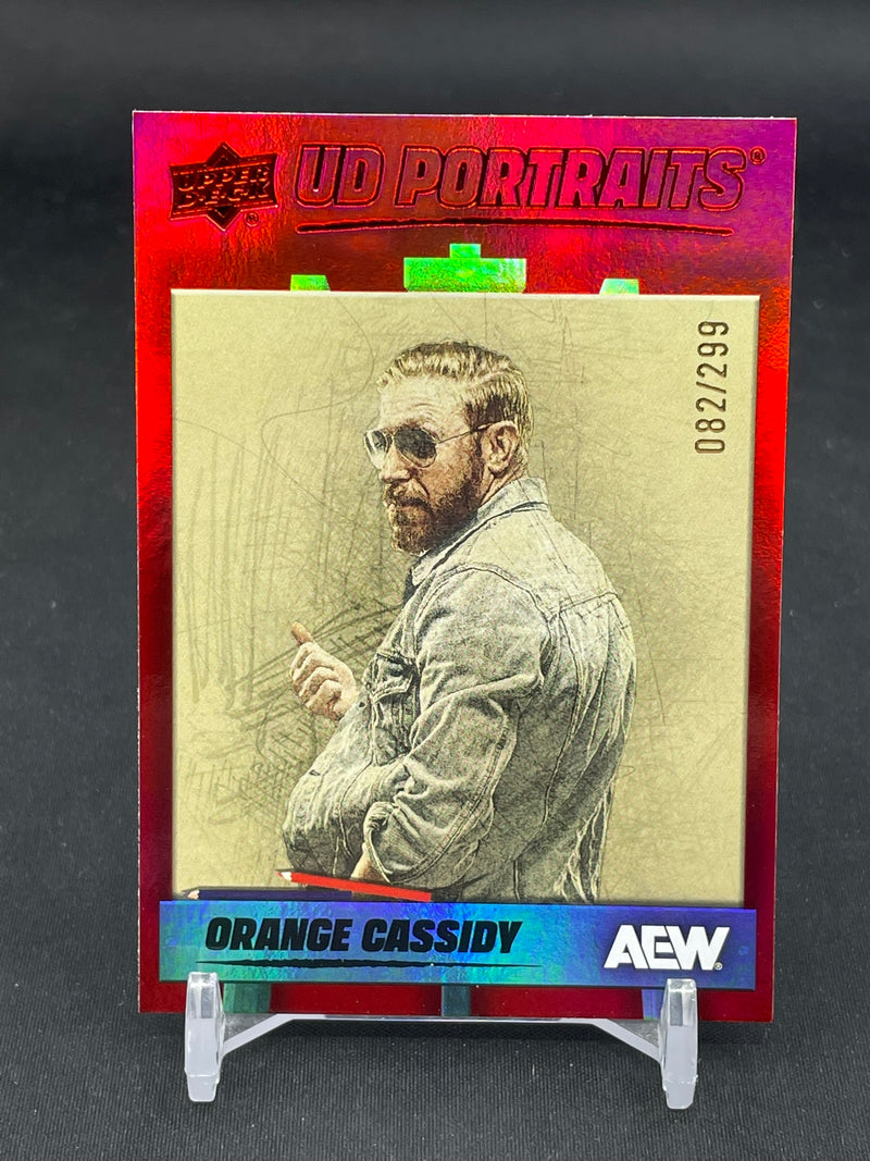 2026 UPPER DECK AEW - RED - UD PORTRAITS - O. CASSIDY - #P-12 - #'D/299