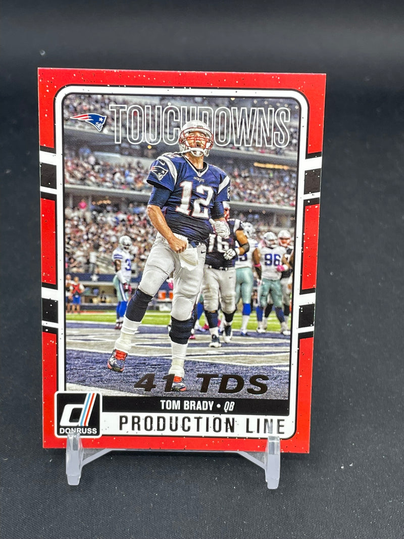 2016 PANINI DONRUSS - PRODUCTION LINE - TOUCHDOWNS - T. BRADY -