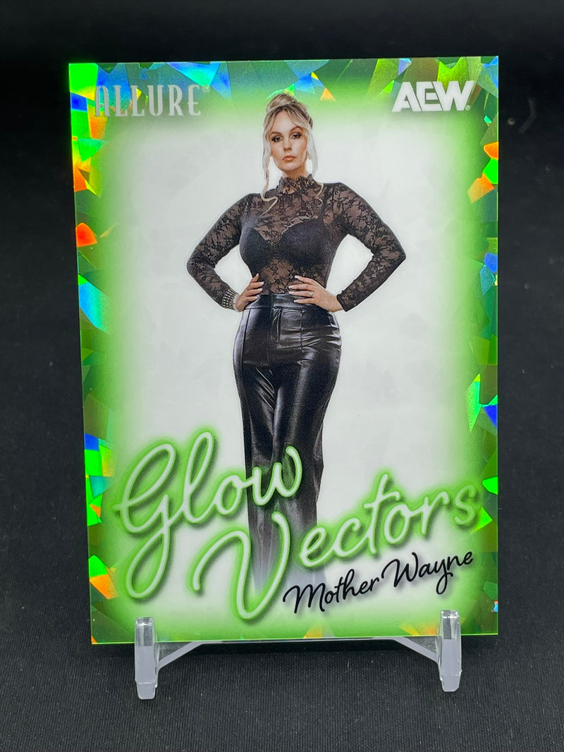 2026 UPPER DECK AEW ALLURE - GREEN - GLOW VECTORS - MOTHER WAYNE - #GV-24 - #'D/99