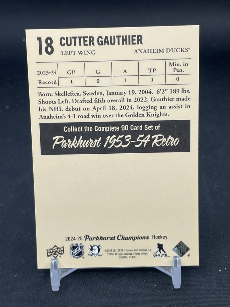 2024 UPPER DECK PARKHURST CHAMPIONS - '53 RETRO - C. GAUTHIER -