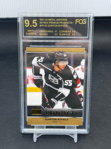 2021 UPPER DECK METAL UNIVERSE SKYBOX - PREMIUM PROSPECTS - Q. BYFIELD - #PP-50 - FCG 9.5 - RC