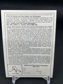 1984 O-PEE-CHEE - HOCKEY CARD FINAL PLAYOFF SWEEPSTAKES ENTRY FORM CARD