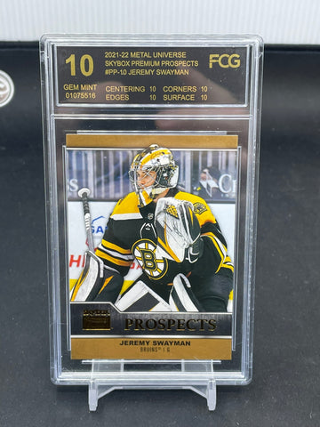 2021 UPPER DECK METAL UNIVERSE SKYBOX - PREMIUM PROSPECTS - J. SWAYMAN - #PP-10 - FCG 10