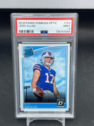 2018 PANINI DONRUSS OPTIC - RATED ROOKIE - J. ALLEN - #154 - PSA 9 - RC