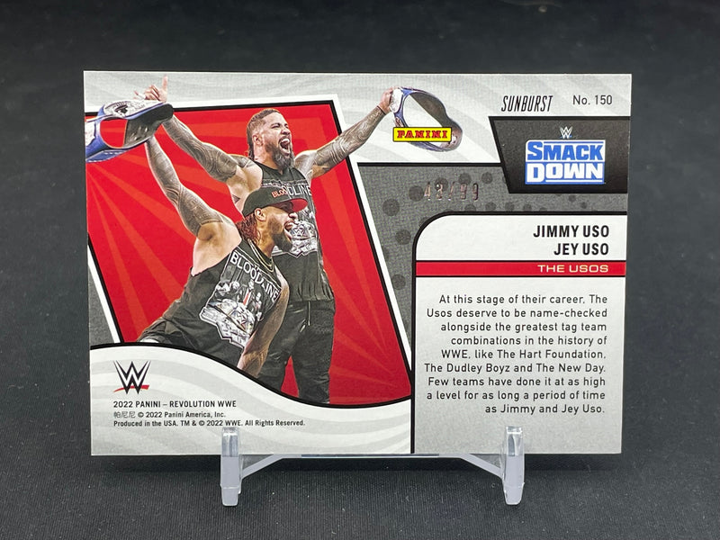 2022 PANINI REVOLUTION - SUNBURST - THE USOS - JIMMY & JEY - #150 - #'D/99