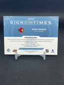 2024 UPPER DECK SP AUTHENTIC - SIGN OF THE TIMES - A. FORSBERG -