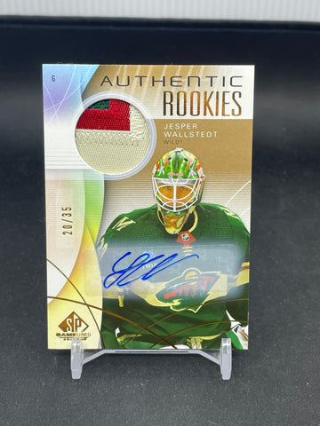 2024 UPPER DECL SP GAME USED - AUTHENTIC ROOKIES - J. WALLSTEDT - #245 - #'D/35 - RELIC - AUTOGRAPH - RC