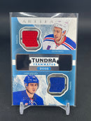 2016 UPPER DECK ARTIFACTS - TUNDRA TEAMMATES DUOS - K. HAYES / C. KREIDER - #T2-NYR - #'D/199 - DUAL RELIC