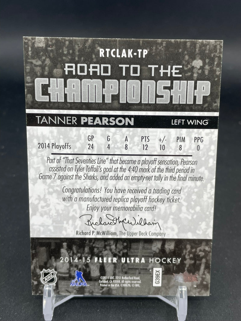 2014 FLEER ULTRA - ROAD TO THE CHAMPIONSHIP - T. PEARSON -