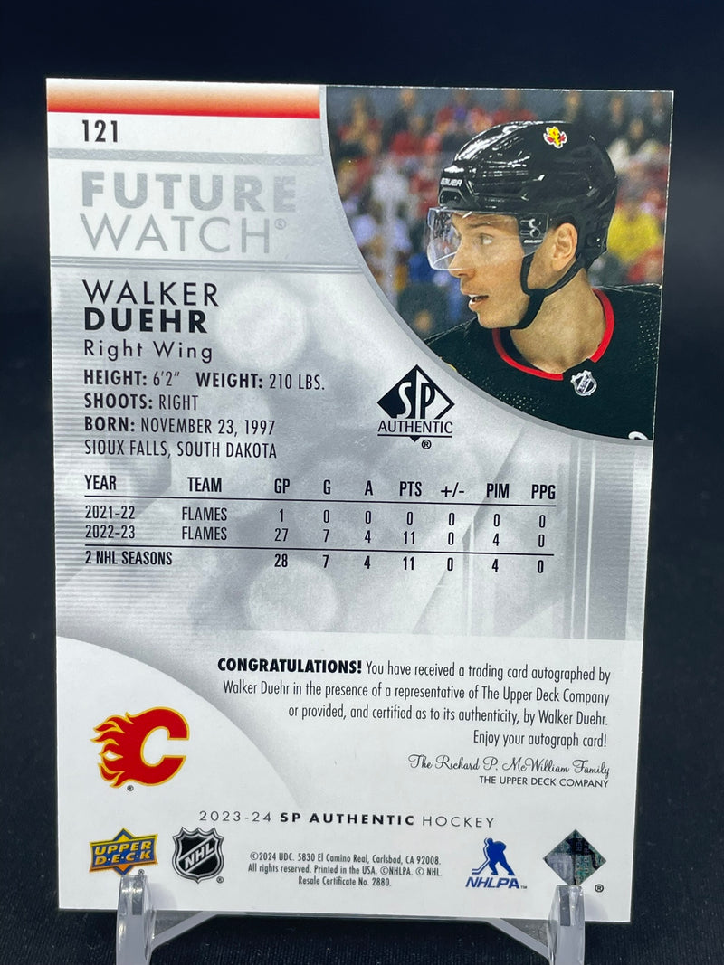 2023 UPPER DECK SP AUTHENTIC - FUTURE WATCH AUTO - W. DUEHR - #121 - #'D/999 - AUTOGRAPH - RC