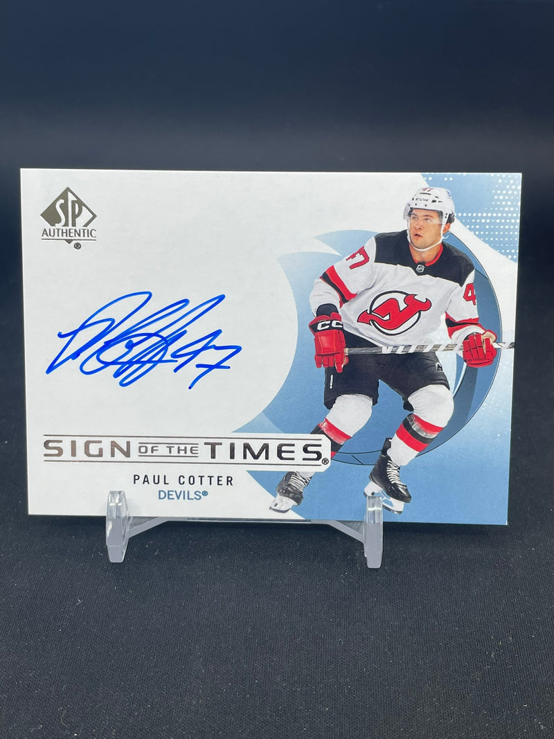 2024 UPPER DECK SP AUTHENTIC - SIGN OF THE TIMES - P. COTTER -