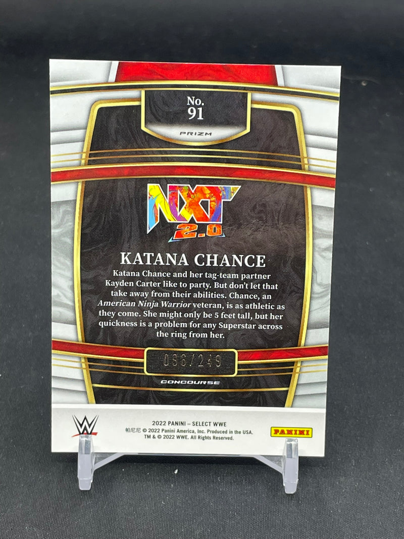 2022 PANINI SELECT - RED PRIZM - K. CHANCE - #91 - #'D/249