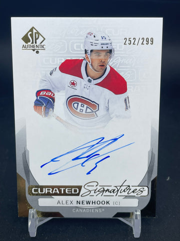 2024 UPPER DECK SP AUTHENTIC - CURATED SIGNATURES - A. NEWHOOK - #SPC-NK - #'D/299 - AUTOGRAPH