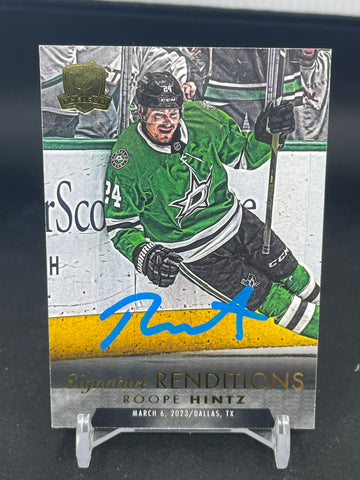 2023 UPPER DECK THE CUP - SIGNATURE RENDITIONS - R. HINTZ - #SR-RH - AUTOGRAPH