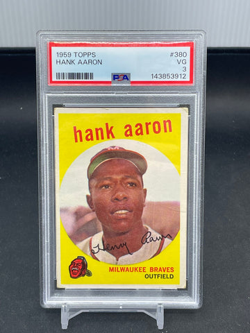 1959 TOPPS - H. AARON - #380 - PSA 4