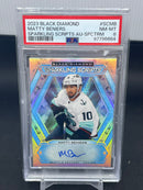 2023 UPPER DECK BLACK DIAMOND - SPARKLING SCRIPTS AUTOGRAPH SPECTRUM - M. BENIERES - #SC-MB - #'D/25 - AUTOGRAPH - PSA 8