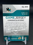 2014 UPPER DECK SERIES ONE - UD GAME JERSEY - A. NIEMI -