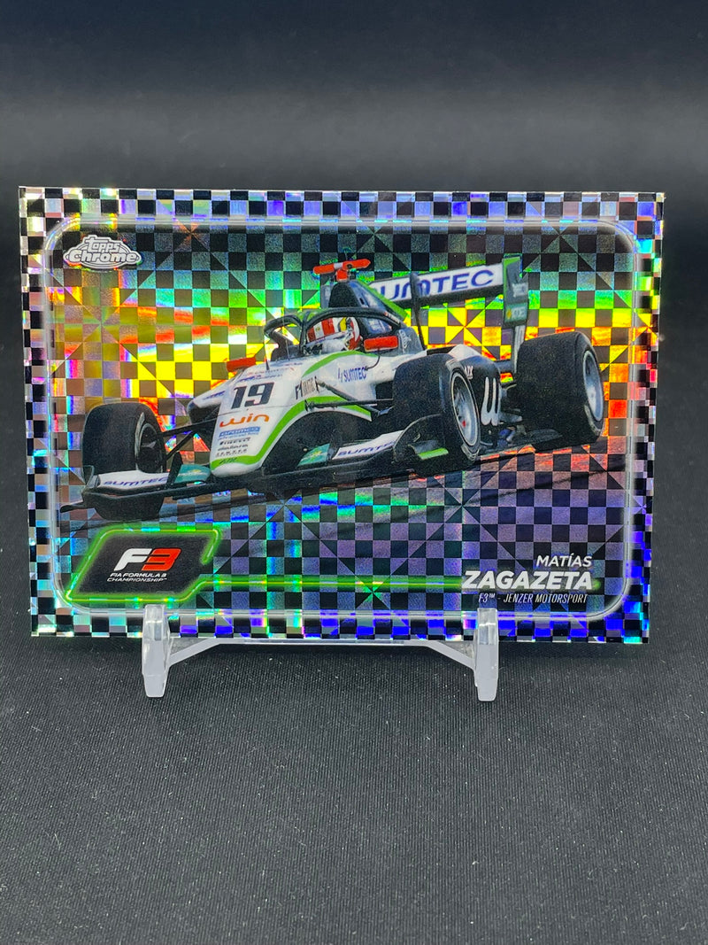 2024 TOPPS CHROME F1 - CHECKER FLAG - M. ZAGAZETA -