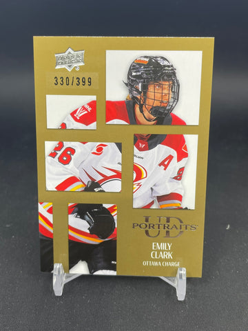 2024 UPPER DECK PWHL - GOLD - UD PORTRAITS - E. CLARK - #UDP-10 - #'D/399