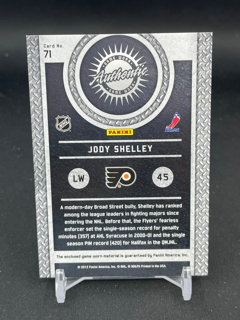 2012 PANINI TITANIUM - GAME-WORN GEAR - J. SHELLEY -