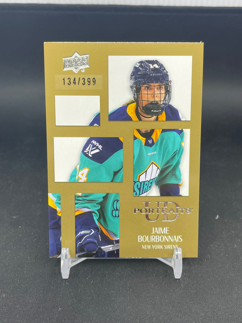 2024 UPPER DECK PWHL - GOLD - UD PORTRAITS - J. BOURBONNAIS - #UDP-13 - #'D/399