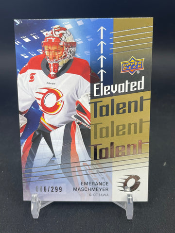 2024 UPPER DECK PWHL - GOLD - ELEVATED TALENT - E. MASCHMEYER - #ET-4 - #'D/299