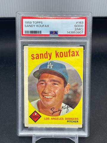 1959 TOPPS - S. KOUFAX - #163 - PSA 2 MC