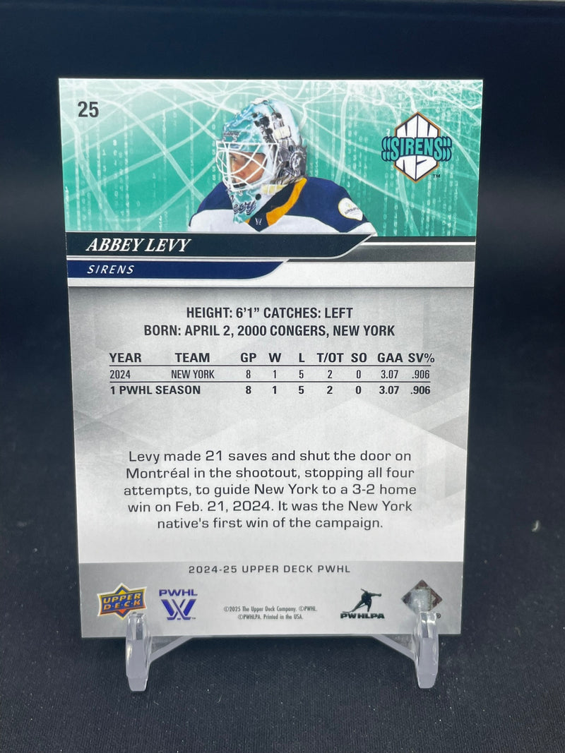 2024 UPPER DECK PWHL - UD EXCLUSIVES - A. LEVY - #25 - #'D/100