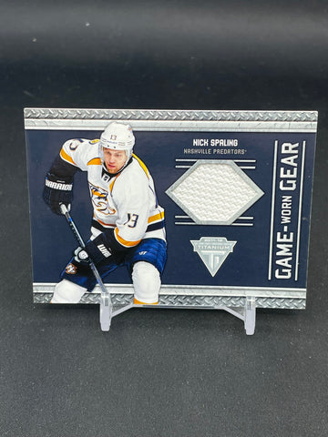 2012 PANINI TITANIUM - GAME-WORN GEAR - N. SPALING - #41 - RELIC