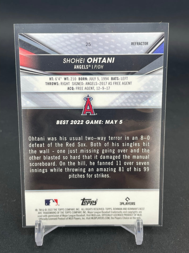 2022 TOPPS BOWMAN'S BEST - REFRACTOR - S. OHTANI -