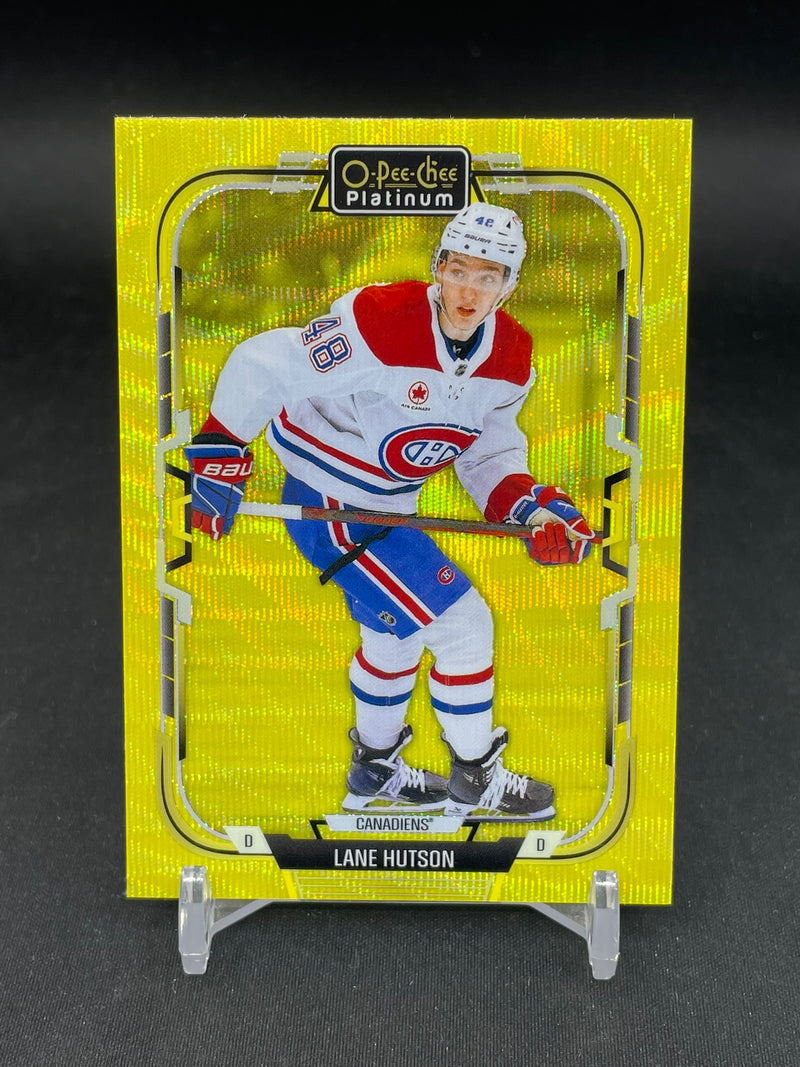 2025 UPPER DECK O-PEE-CHEE PLATINUM - NEON YELLOW SURGE - L. HUTSON -