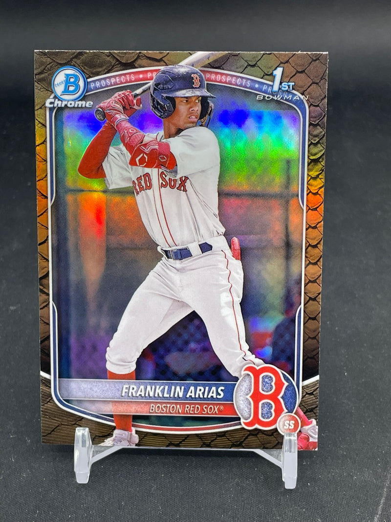 2025 TOPPS BOWMAN CHROME - REPTILLIAN REFRACTOR - 1ST BOWMAN - F. ARIAS -