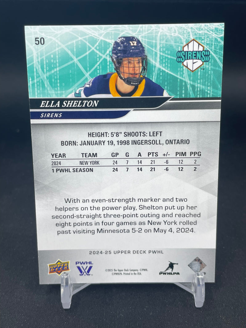 2024 UPPER DECK PWHL - DELUXE - E. SHELTON - #50 - #'D/250