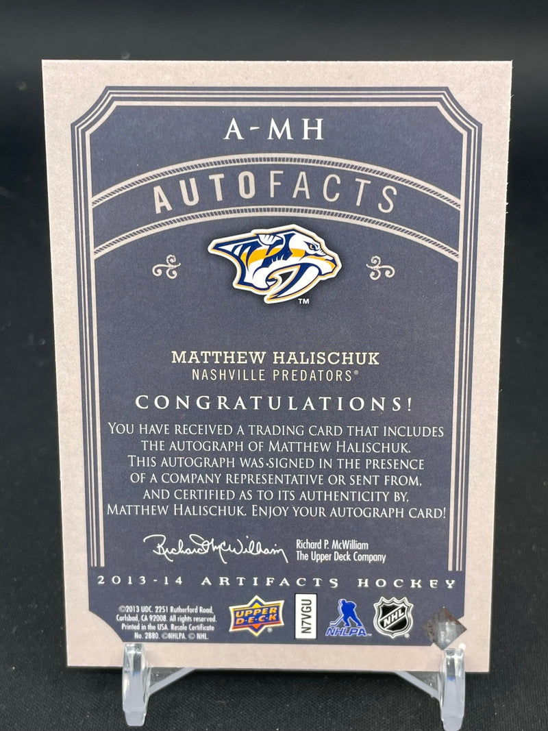2013 UPPER DECK ARTIFACTS - AUTOFACTS - M. HALISCHUK -