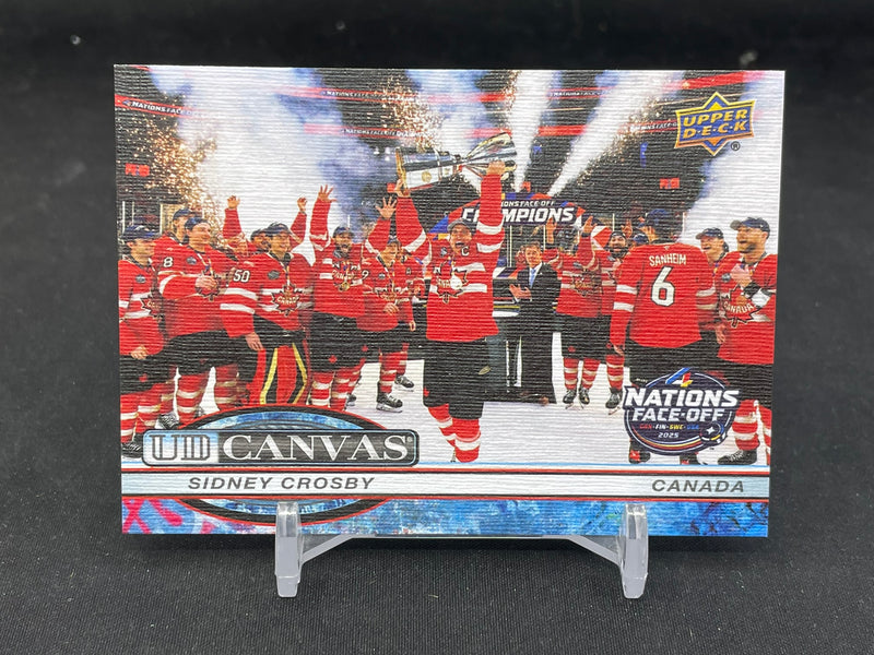 2025 UPPER DECK EXTENDED SERIES - UD CANVAS - 4 NATIONS FACE-OFF - S. CROSBY -