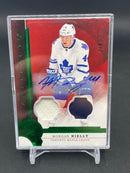 2016 UPPER DECK ARTIFACTS - EMERALD - M. RIELLY - #123 - #'D/8 - DUAL RELIC - AUTOGRAPH