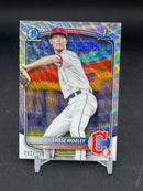 2025 TOPPS BOWMAN CHROME - WAVE REFRACTOR - 1ST BOWMAN - C. MOBLEY - #BCP-56 - #'D/350