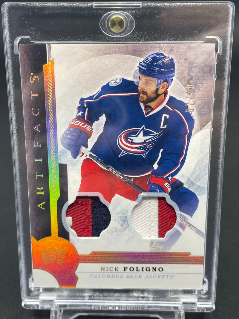 2016 UPPER DECK ARTIFACTS - GOLD SPECTRUM - N. FOLIGNO - #83 - #'D/10 - DUAL RELIC