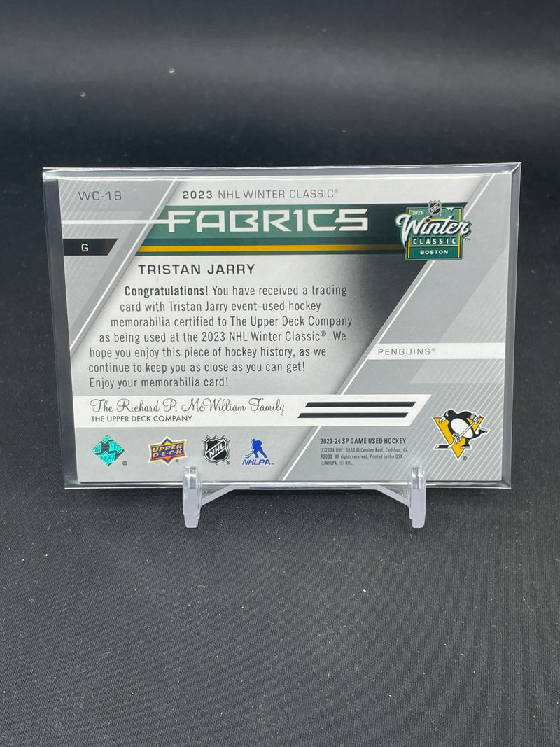 2023 UPPER DECK SP GAME USED - NHL WINTER CLASSIC FABRICS - T. JARRY -