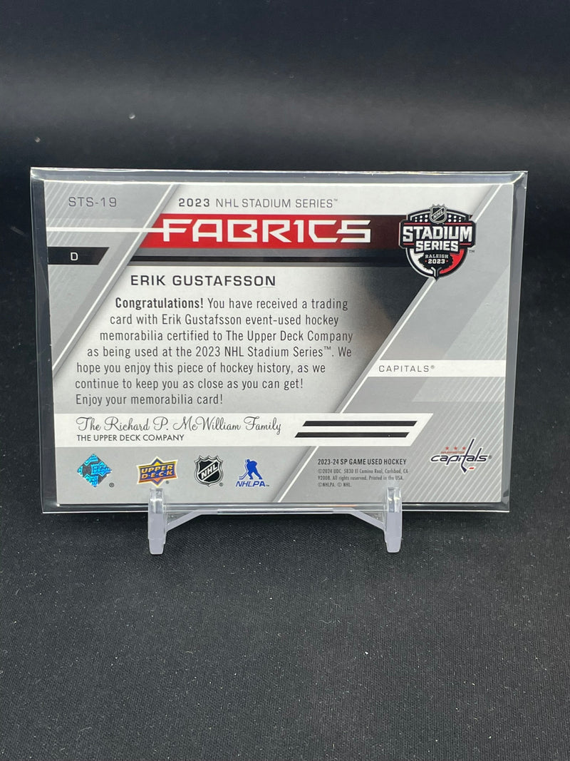 2023 UPPER DECK SP GAME USED - STADIUM SERIES FABRICS - E. GUSTAFSSON -