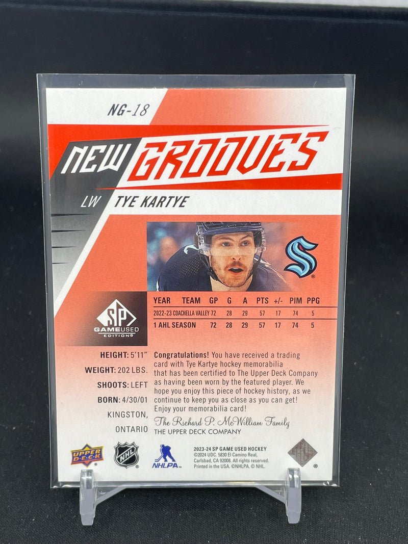 2023 UPPER DECK SP GAME USED - NEW GROOVES - T. KARTYE -